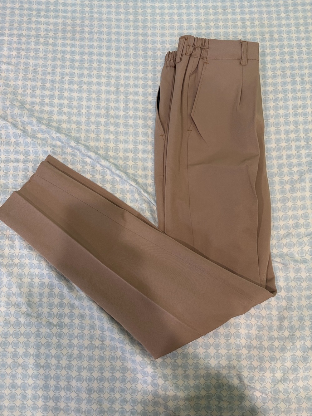 Amazon Women's Taupe Straight-Leg Trousers
